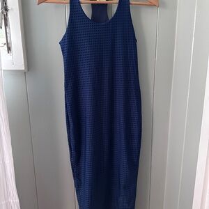 Elegant Navy Blue Sleeveless ACACIA Dress